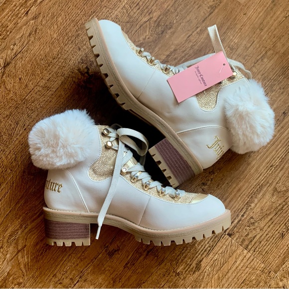 Juicy Couture | Indulgence Faux Fur Hiker Bootie ~ size 8 - Picture 1 of 6